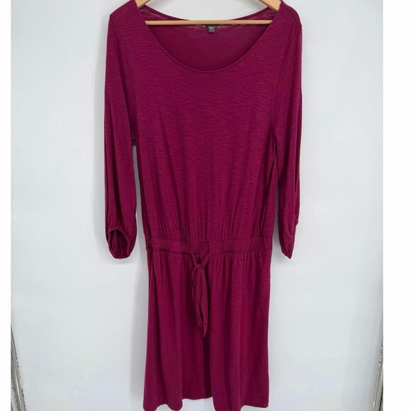 Lilla P Dress Women’s Large Drop Waist Pima Cotton Long Sleeve Traditional - Picture 1 of 8